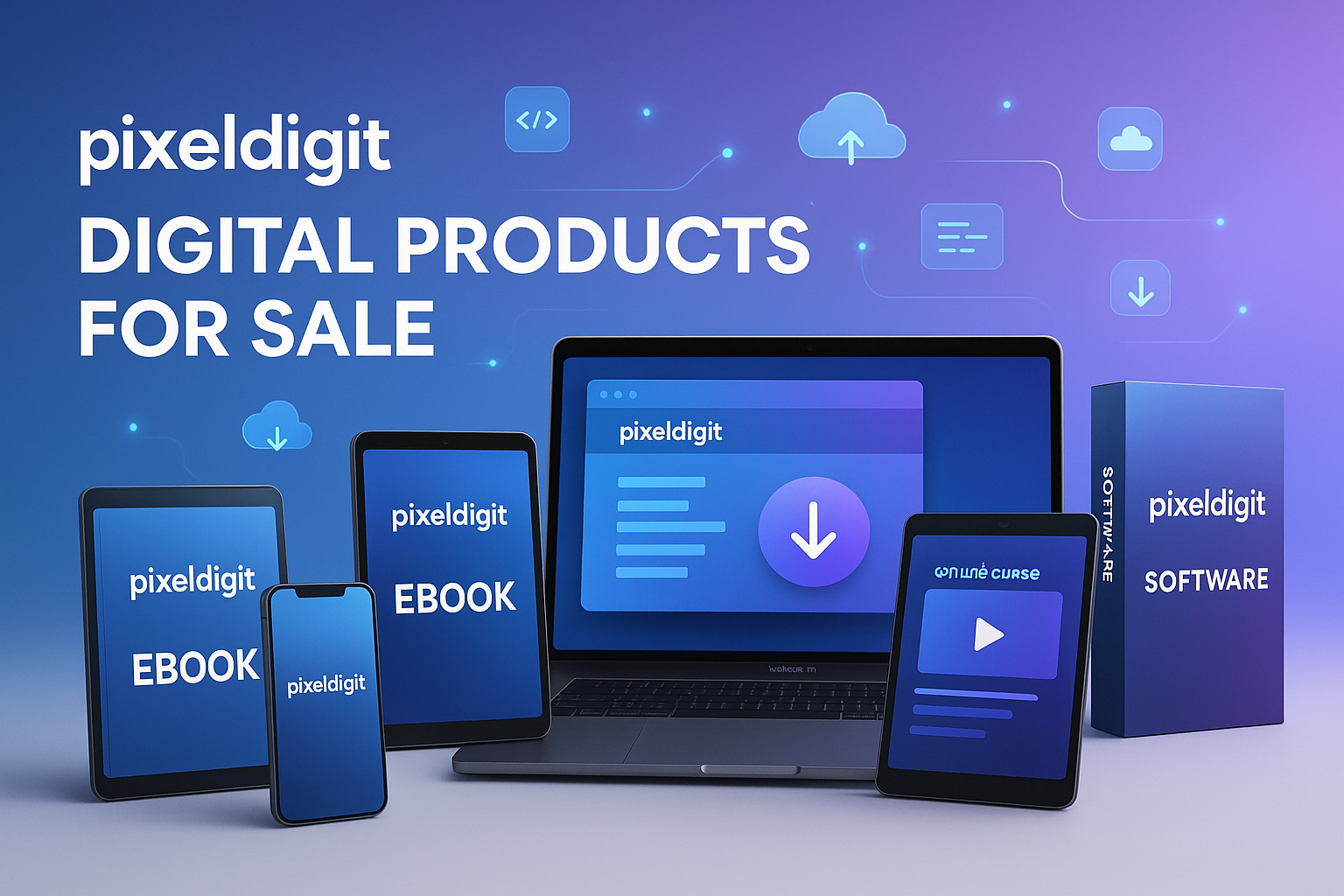 صورة لبيع بالمنتوجات رقمية اجعل هدا الإسم على منتوجات pixeldigit